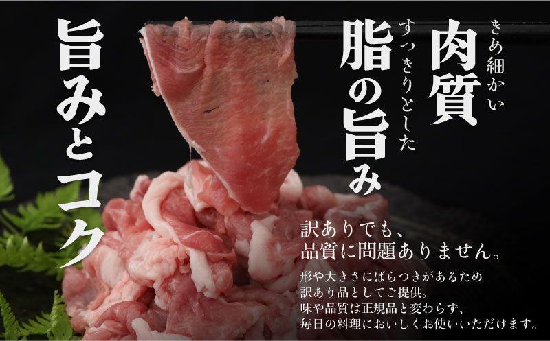 【定期便12回プラン】訳ありでも絶品！富士湧水ポーク 切り落とし2.1kg |  肉　豚肉　豚　ポーク　湧水ポーク　豚こま　豚小間