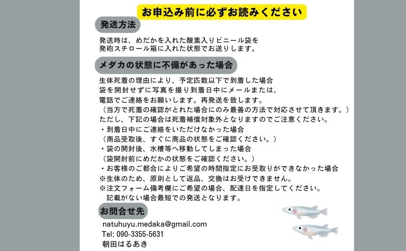 マリアージュロングフィンめだか　(２ペア)