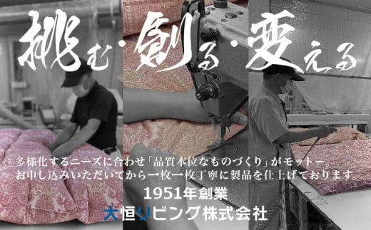 SatinStripeサテンストライプ 昼夜サテン 掛カバー【D(ダブル)サイズ】【ベージュ】【日本製】