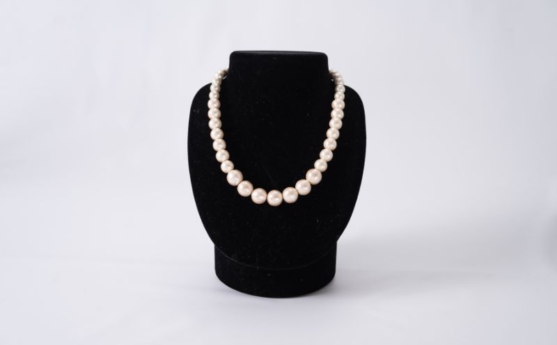 コットンパール「キスカ」シンプルショートネックレス(金具ゴールド)とピアス３点セット【～en～】｜コットンパール ネックレス アクセサリー 入学式 卒業式 結婚式 ゴールド