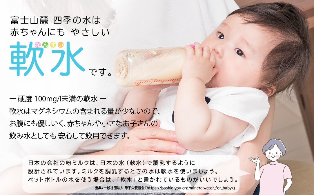 富士山麓 四季の水 / 48本×500ml(24本入2箱)・ミネラルウォーター | 水　災害備蓄用　防災用　非常時保存用