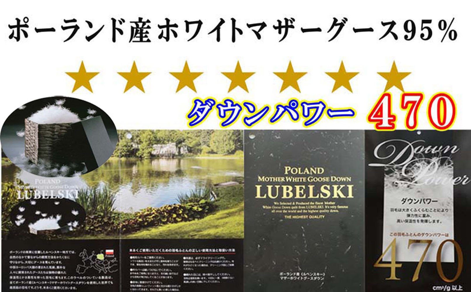 羽毛肌布団 縦１２０番手横１８０番手ポーランド産マザーグース95%ダウンパワー470セミダブルCK317