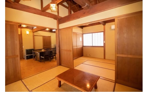 【宿泊券・1泊分】 都留戸沢の森　和みの里　和風コテージ　一位の宿