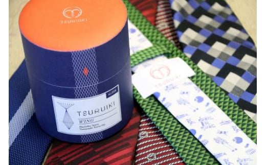 甲州織物ネクタイ TSURUIKI【Mt.TAKAGAWA】【リード】｜ネクタイ 甲州織物 甲斐絹 郡内織 甲州織 シルク