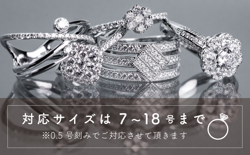 pt900 ダイヤモンドリング　0.63ct（RP_MR-013）【リズプラス】｜ ダイヤ ダイヤモンド プラチナ リング 指輪 ジュエリー アクセサリー ギフト プレゼント 鑑別書付 保証書付