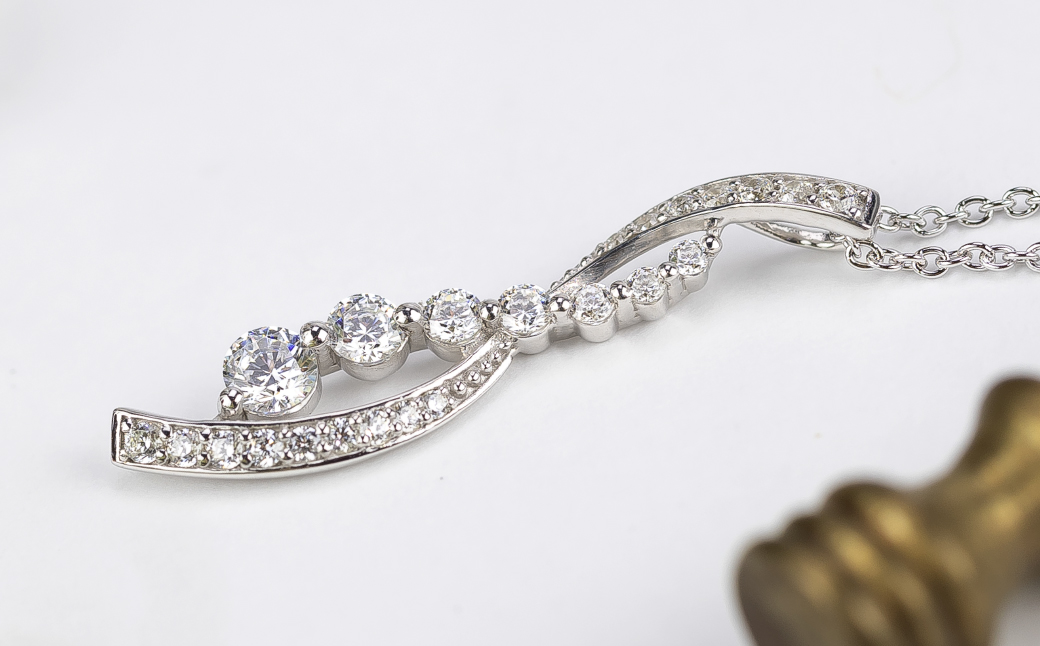 pt900ダイヤモンドネックレス 0.37ct（RP-MN-776）【リズプラス】｜ ダイヤ ダイヤモンド プラチナ  ネックレス ペンダント ジュエリー アクセサリー セット ギフト プレゼント 鑑別書付 保証書付