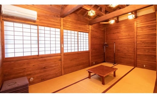 【宿泊券・1泊分】 都留戸沢の森　和みの里　和風コテージ　一位の宿