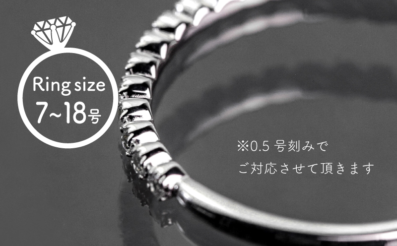 pt900 ダイヤモンドハーフエタニティリング　0.08ct（RP_MR-580） ジュエリー ダイヤモンド エタニティ リング 贈答 プレゼント 贈り物 ケース付き 高級ジュエリー 