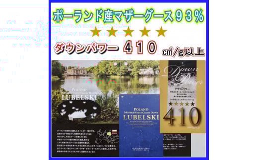 訳アリ【掛け布団】ポーランド産マザーグース93％ 羽毛掛け布団（ダブル：190cm×210cm）（ダウンパワー410）【サカキュー】｜羽毛布団 羽毛ふとん 羽毛掛けふとん 訳あり　羽毛　ダウン　布団　ふとん　ダブル　ワケアリ　わけあり