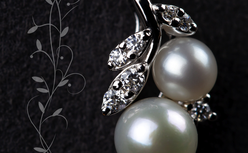 淡水パール&0.08ct ダイヤモンドネックレス（RP-MN-0187）【リズプラス】｜ ダイヤ ダイヤモンド パール 真珠 プラチナ ネックレス ペンダント ジュエリー アクセサリー ギフト プレゼント 鑑別書付 保証書付