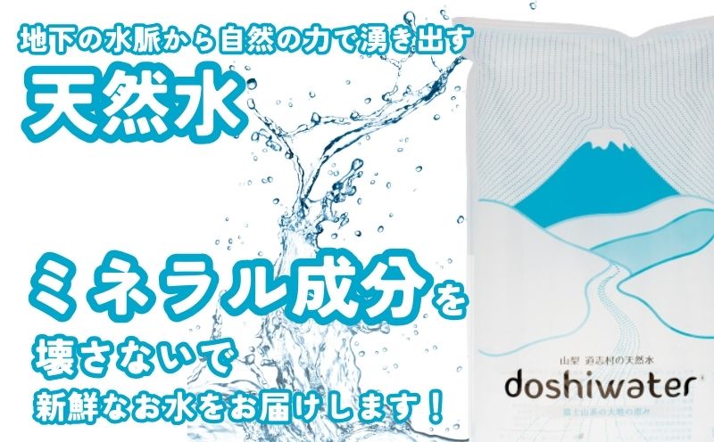山梨　道志村の天然水　doshiwater(10ℓ×2箱×2セット)【12回定期】｜災害備蓄　災害　長期保存　ミネラルウォーター　天然水　水　防災