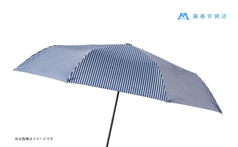 【藤巻百貨店】Ramuda 晴雨兼用 耐風折りたたみ傘 甲州織ロンドンストライプ/ネイビー｜甲州織 甲州織傘 折り畳み傘 晴雨兼用傘 ＵＶカット加工 防撥水加工 耐水加工 耐風骨仕様