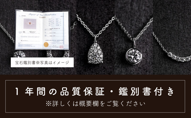 淡水パール&0.08ct ダイヤモンドネックレス（RP-MN-0187）【リズプラス】｜ ダイヤ ダイヤモンド パール 真珠 プラチナ ネックレス ペンダント ジュエリー アクセサリー ギフト プレゼント 鑑別書付 保証書付