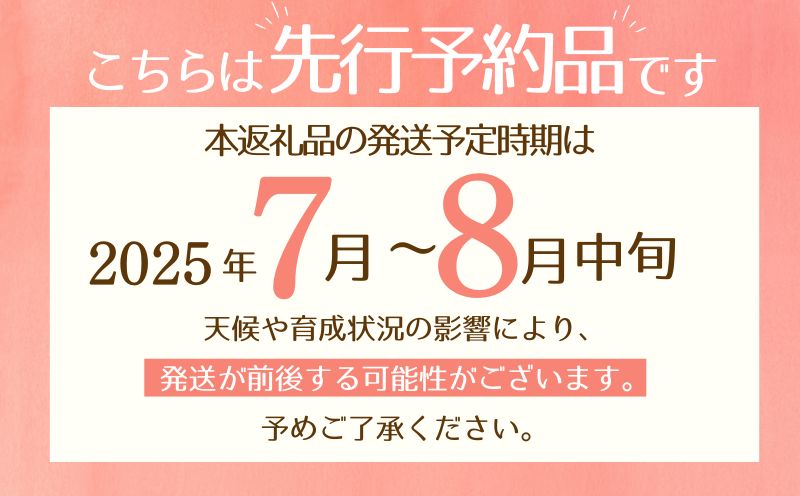 【2025年　先行予約】山梨県産　桃約２㎏（6～8玉）