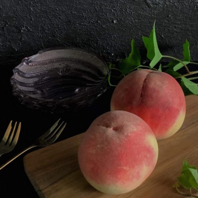 【8月上旬より順次発送】硬さ×甘さの饗宴 希少なナポレオンピーチ今回逃すと1年待ち【配送不可地域：離島・北海道・沖縄県・中国・四国・九州】【1424185】