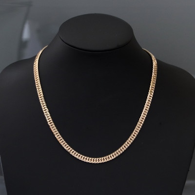 K18åå¹³6é¢Wããã¯ã¬ã¹50gãé·ã50cmã»å¹
6.0mmã»åã2.1mmããé
éäžå¯å°åïŒæ²çžçãã1320503ã