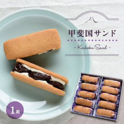 贅沢!山梨県産大粒ぶどうが入ったレーズンサンド『甲斐国サンド』ギフトやお祝いにもどうぞ。【配送不可地域：離島】【1041049】