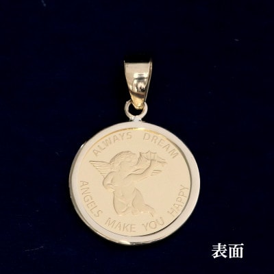 K24純金エンジェルコイン【1/25oz】ペンダントヘッド【配送不可地域：沖縄県】【1750585】