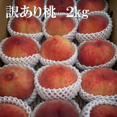2026年 先行受付【訳あり】桃 2kg以上【配送不可地域：離島】【1630610】