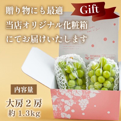 【2026年発送】数量限定 特選 プレミアムシャインマスカット 大房2房 山梨から産地直送【配送不可地域：離島】【1591108】