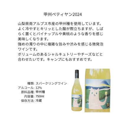 三養醸造 甲州ペティヤン2024 750ml×1本【配送不可地域：離島】【1704681】
