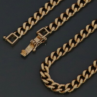 K18シングル喜平ネックレス30g【長さ50cm・幅4.0mm・厚さ1.6mm】【配送不可地域：沖縄県】【1433910】