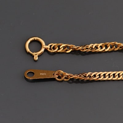 K24純金スクリューブレスレット18cm【配送不可地域：沖縄県】【1286053】