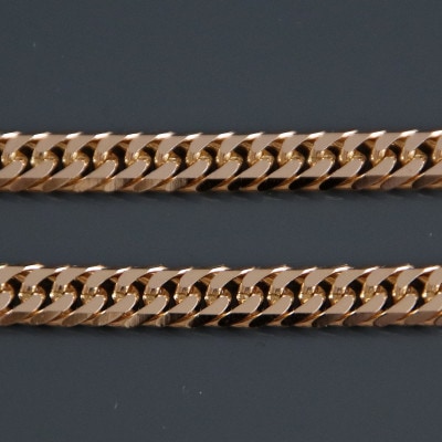 K18åå¹³6é¢Wããã¯ã¬ã¹50gãé·ã50cmã»å¹
6.0mmã»åã2.1mmããé
éäžå¯å°åïŒæ²çžçãã1320503ã