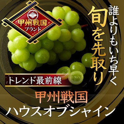 【旬を先取り】最高糖度20度オーバー贈答用プレミアム甲州戦国ハウスオブシャイン2026年6月中旬発送【配送不可地域：離島】【1494213】