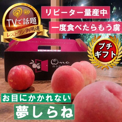 【滅多にお目にかかれない夢しらね】人気品種指定ギフト5年連続TV出演話題ブランド2026年7月下旬〜【配送不可地域：離島・北海道・沖縄県・中国・四国・九州】【1465301】