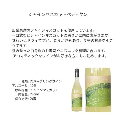 三養醸造 シャインマスカットペティヤン 2024 750ml×1本【配送不可地域：離島】【1704409】