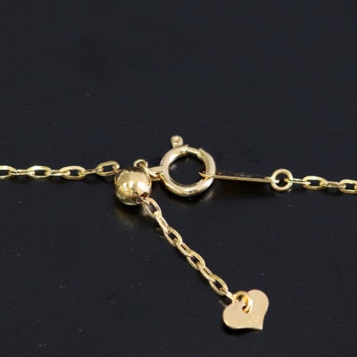 K24純金0.4ラディアントチェーンネックレス45cmスライドムーブ付き【配送不可地域：沖縄県】【1365029】