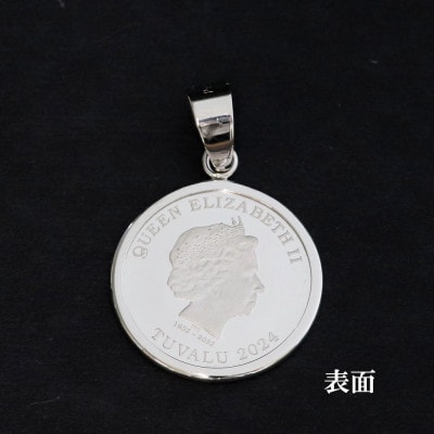 Pt999純プラチナ エリザベス&エンジェルコイン【1/25oz】ペンダントヘッド【配送不可地域：沖縄県】【1750597】