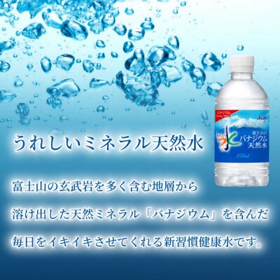 【毎月定期便】バナジウム天然水350ml【24本入】アサヒ飲料全6回　防災【4060640】