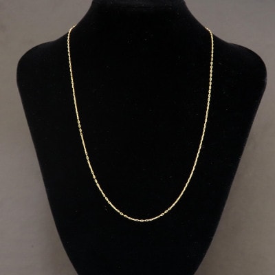 K24純金0.3ラディアントチェーンネックレス45cmスライドムーブ付き【配送不可地域：沖縄県】【1365022】