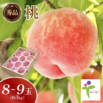 もも(8〜9玉)/80【配送不可地域：離島】【1299425】