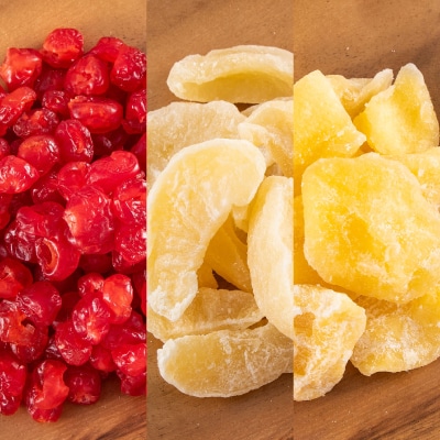 やまなし半生ドライフルーツ食べ比べ3種セット(もも/サクランボ/りんご)485g【1515244】