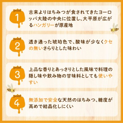 特選ハンガリー産アカシアはちみつ 1kg【1545791】