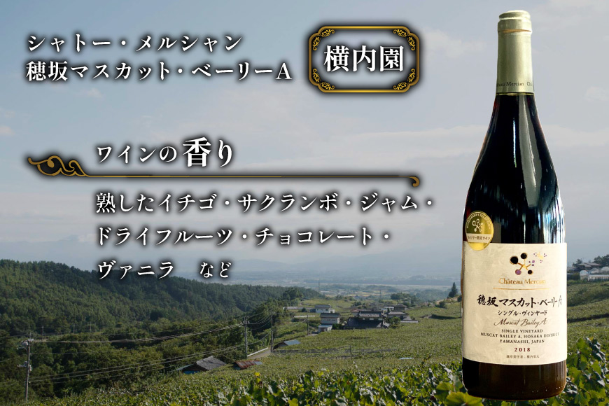 定期便 ワイン セット 穂坂マスカット・ベーリーＡ シングル・ヴィンヤード 750ml×2種×12回 酒 ワイン 赤ワイン / シャトー・メルシャン 勝沼ワイナリー / 山梨県 韮崎市 [20743314]