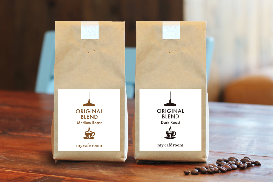 コーヒー コーヒー豆 オリジナルブレンド(豆) 飲み比べセット 深煎り / 中煎り ｜監修：コクテール堂｜エイジングコーヒー 計400g(各種200g) [株式会社my cafe room 山梨県 韮崎市 20745366] 珈琲 coffee こーひー 豆 ko-hi- 飲料 ドリンク 飲み比べ 深煎り 中煎り
