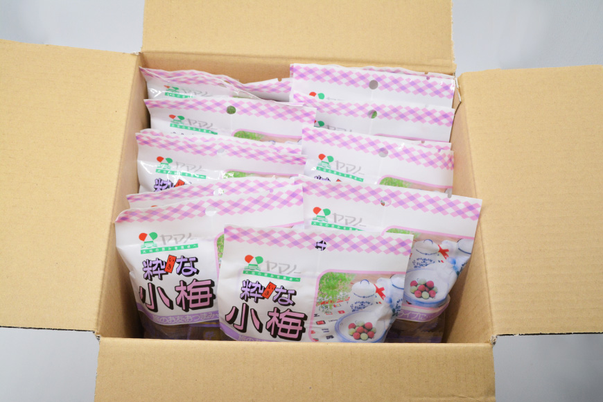 【やばいだろ】粋な小梅 30粒×15 計450粒 [山梨農産食品 山梨県 韮崎市 20743417] 梅干し 梅干 うめぼし 梅 小粒 小梅 カリカリ梅 国産 個包装