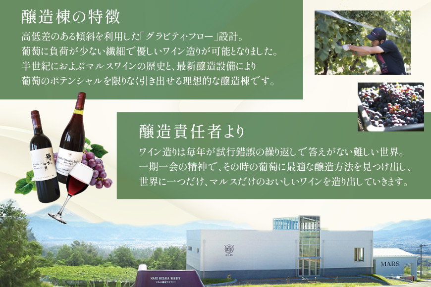 ワイン 赤 おまかせ マルスワイン2本セット ～秋の陣～ [本坊酒造 マルス穂坂ワイナリー 山梨県 韮崎市 20743115] 赤ワイン 秋のワイン 熟成 ルージュ シャトーマルス