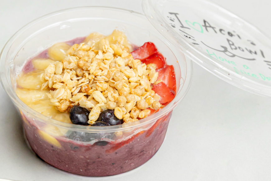 【6ヶ月定期便】 アサイーボウル 冷凍 毎月シンプル通常サイズ 325g×2個 計3,900g スペシャル通常サイズ 375g×2個 計4500g はちみつ 15g×4本 計360g [my cafe room 山梨県 韮崎市 20745306] 定期便 アサイボウル アサイボール アサイー アサイーボール ボウル アサイ グラノーラ