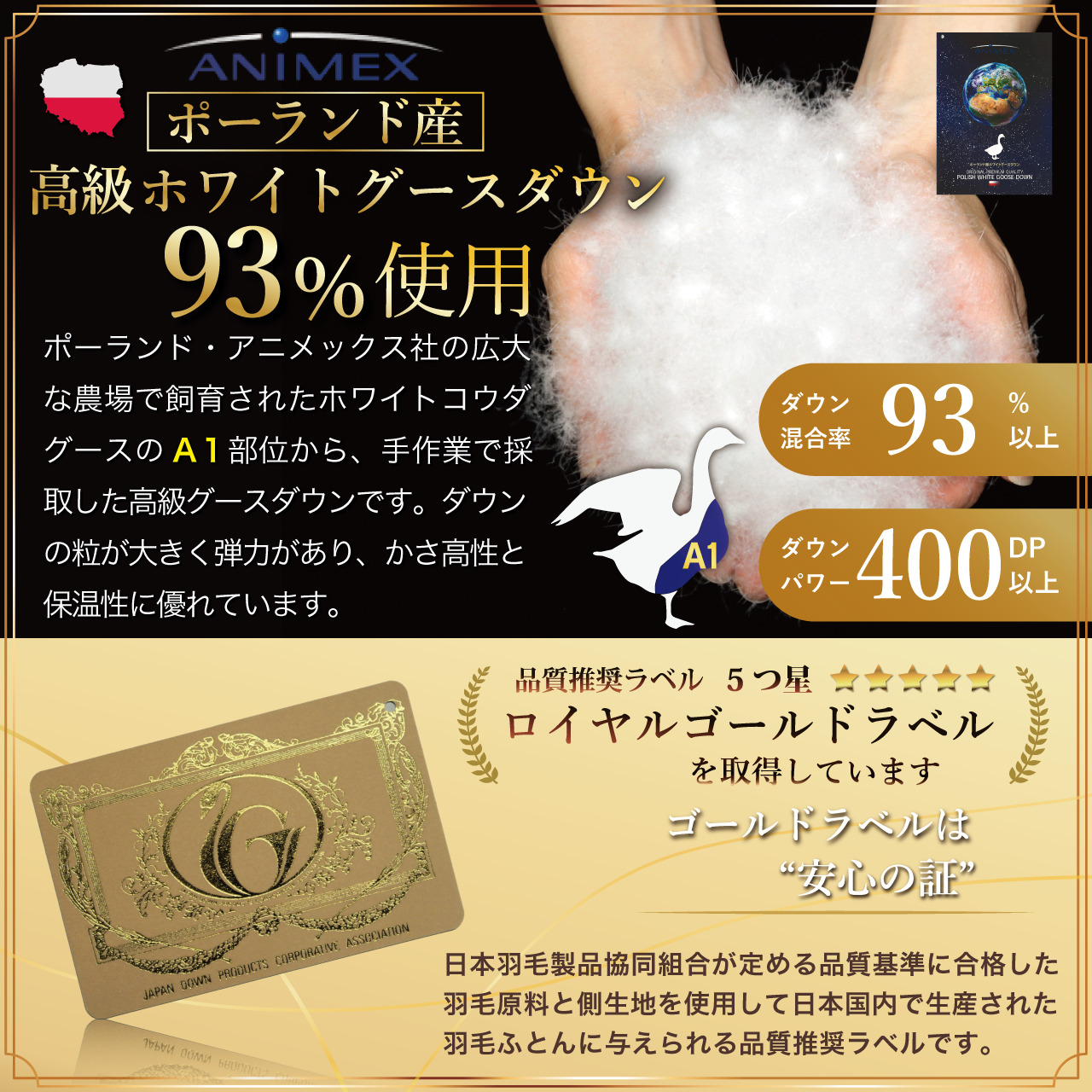 【春夏用】洗える 羽毛 肌掛け布団 セミダブル ホワイトグースダウン 93％ 0.5kg ポーランド産 (無地 グレー) [川村羽毛 山梨県 韮崎市 20743655] 布団 羽毛布団 肌掛け 日本製 コインランドリー