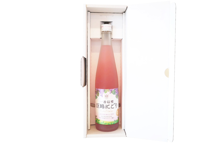 ワイン ロゼ 甘口 一番収穫巨峰にごり 500ml [本坊酒造 マルス穂坂ワイナリー 山梨県 韮崎市 20742240] ロゼワイン