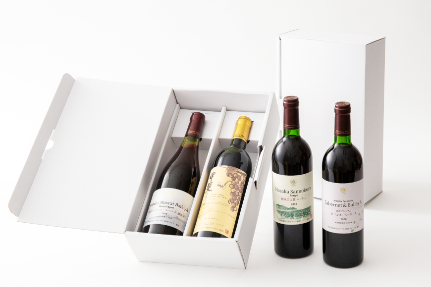 赤ワイン 4本 飲み比べセット　750ml×4本 [株式会社まあめいく 山梨県 韮崎市 20745328] ワイン Wine わいん 赤 飲み比べセット お酒 酒 山梨ワイン セット