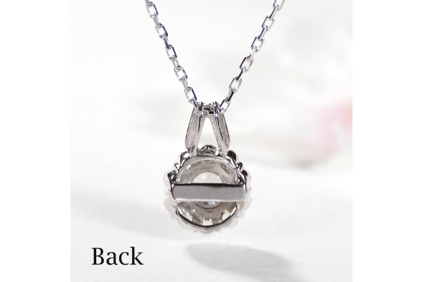 ネックレス プラチナ PT900 ダイヤモンド 0.35ct 取り巻き フラワー ペンダント 【f218-pt】 [オーダーメイドジュエリーメイ 山梨県 韮崎市 20745463] アクセサリー アクセ レディースアクセサリー レディース ジュエリー ダイヤ 宝石 かわいい チェーン