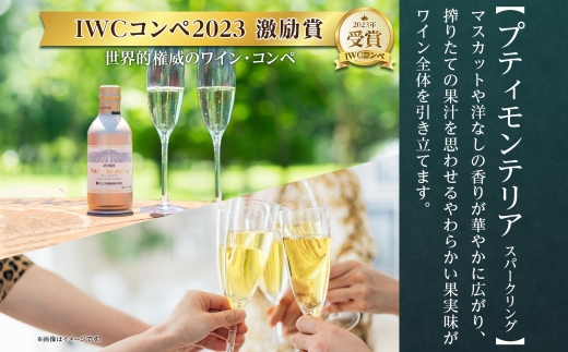 プティモンテリア スパークリング 2種 飲み比べ 290ml 24本入 モンデ酒造 177-4-028