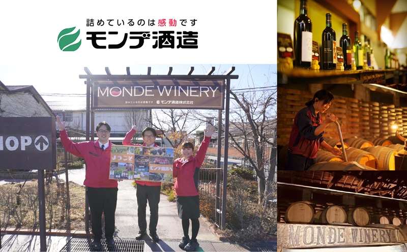 【モンデ酒造ふるさと納税】プティモンテリアシリーズ各種3本セット（やや辛口/白・やや重口/赤・やや辛口/白スパークリングワイン・やや辛口/ロゼスパークリングワイン 全12本）018-041