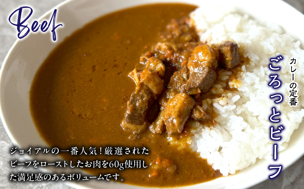 ジョイアルカレー3種10箱 ギフトセット（ビーフ・富士桜ポーク・信玄鶏） 118-001